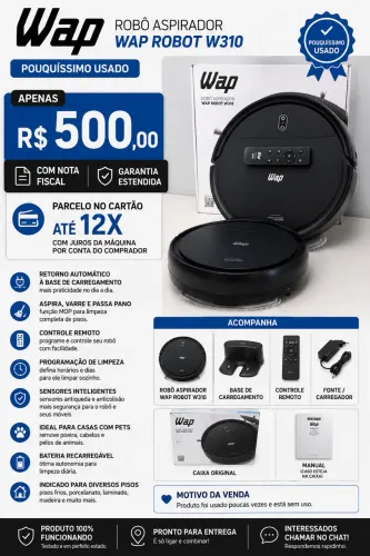 Robô aspirador Wap W310