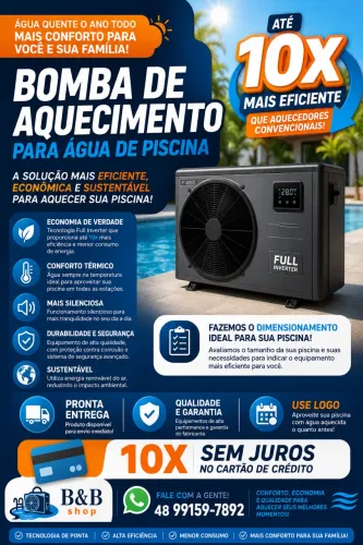 Bomba de calor para aquecimento de água de Piscina