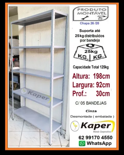 Prateleira de aço ( produto novo ) promoção