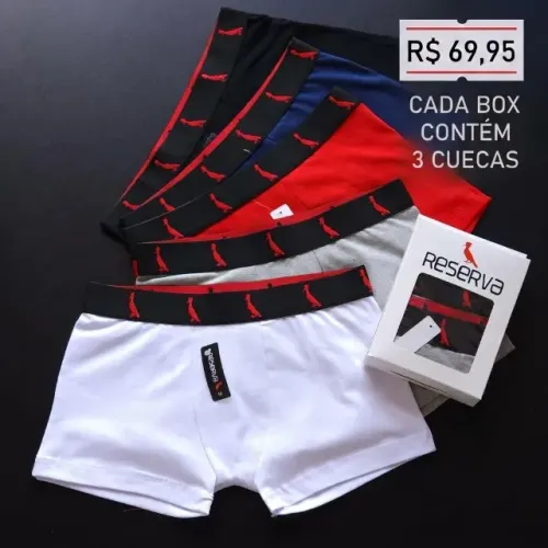 Box com 3 cuecas Reserva