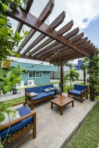 Apartamento Mobiliado no Melhor Condomínio Club do Bessa - Nascente e Andar Alto