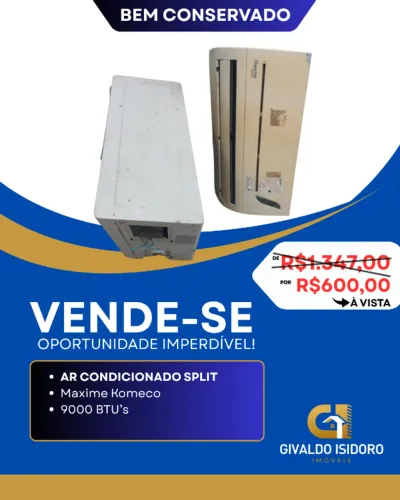 Ar Condicionado Split Maxime Komeco de 9.000 BTUs