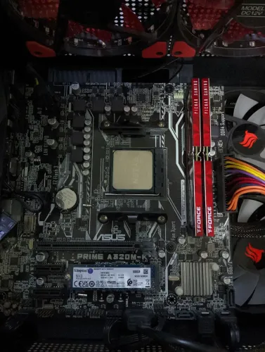 Kit placa mãe a320m k/br + ryzen 5 4600g