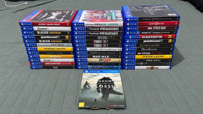 Lote com 38 jogos originais de PS4 | PES 2021, PES 2020, Elden Ring e muito mais!