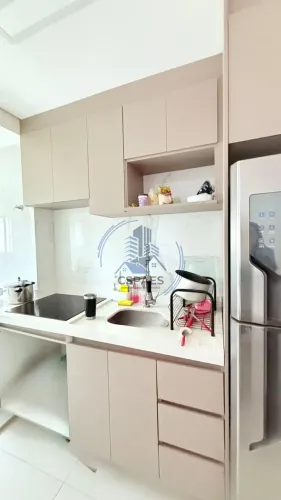 Cond. Inspire Verde, cozinha planejada com fogão à indução, vista livre e andar alto, 1 va