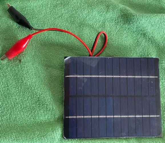 Kit 2 Mini Placas / Painéis Solares 12V 3W Com Garras Jacaré - Novos
