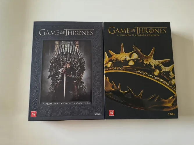 Dvds Game of Thrones - Primeira e segunda temporadas (usados)