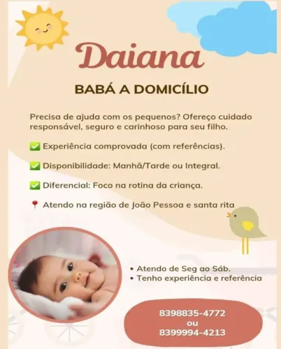 Procurando babá de confiança?