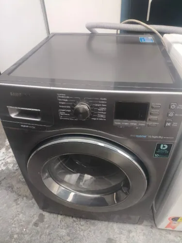 Lava e seca Samsung inox funcionando!