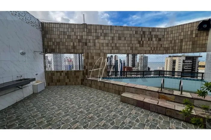 Cobertura Duplex 320 metros com 4 quartos vista mar para Locação em Boa Viagem