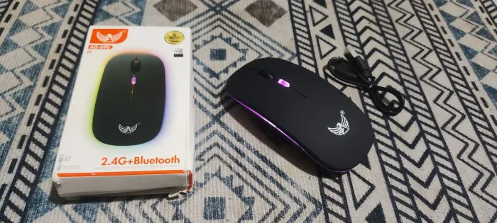 mouse sem fio recarregável bluetooth e 2.4G