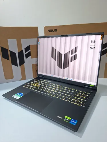 Notebook Gamer Lacrado Asus Tuf F16 Core i7 14650HX 16Gb DDR5 RTX 5060 8Gb NVMe 512gb w11