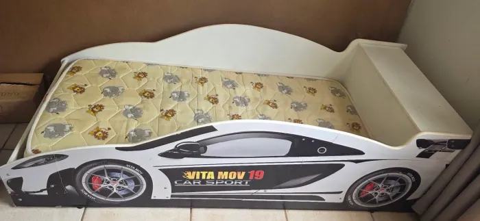 CAMA CARRO COM COLCHÃO 