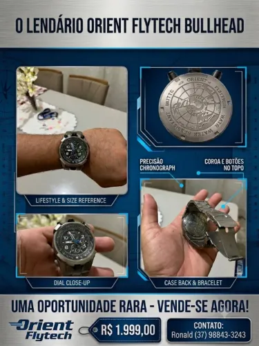 Relógio Orient Flytech Bullhead Mbttc008