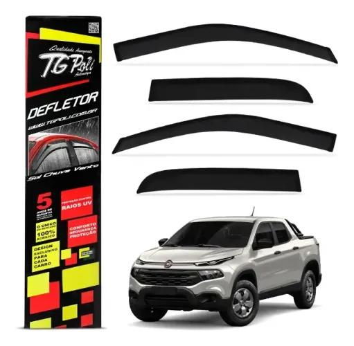 Calha De Chuva Fiat Toro 2024 2025 Defletor Fumê Tgpoli