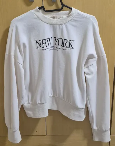 Moletom bege "New York" tamanho M