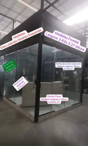 8 Portas de Vidro C/ Espessura de 10 mm