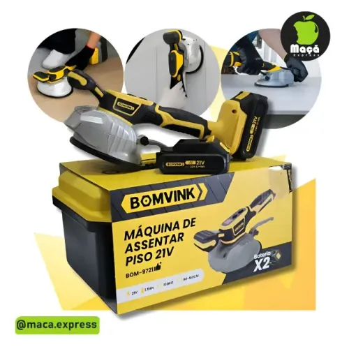 Máquina Assentar Piso Bateria 21v Bom-9721 - Bomvink
