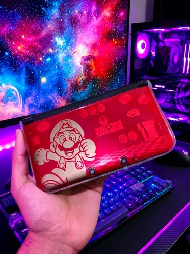 Nintendo 3DS XL Edição Limitada Mario Desbloqueado 32GB/64GB