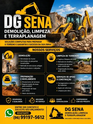 DG SENA - Demolição, Limpeza e Terraplanagem