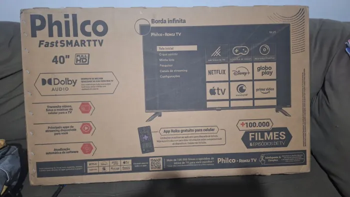 Vendo uma tv nova 40 polegadas philco. Com nota fiscal