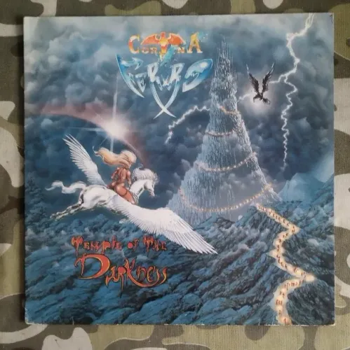 Vinil LP Cortina De Ferro - Temple Of The Darkness (1993) Heavy Metal Nacional / Raridade
