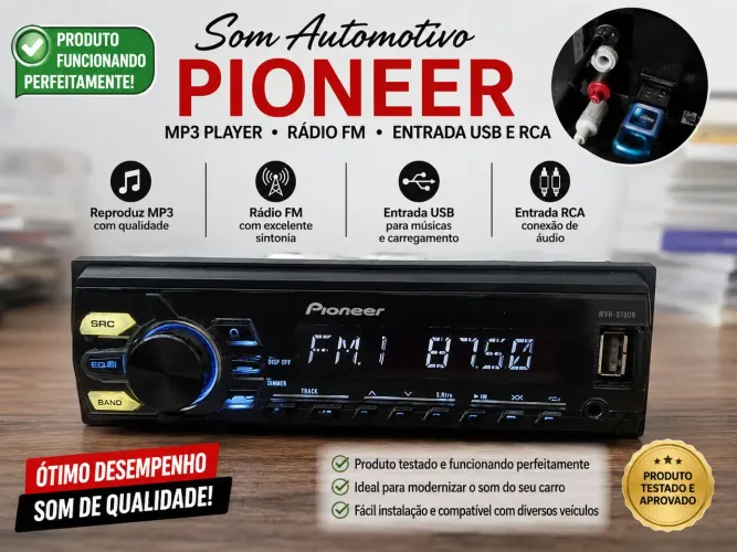 Som automotivo Pioneer MP3