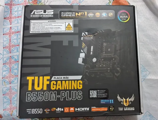 Placa Mãe Asus Tug Gaming B550M Plus.