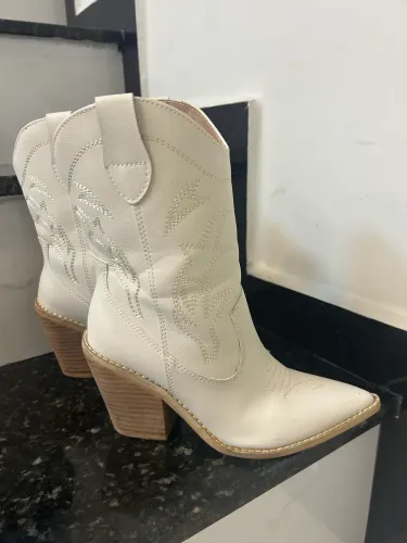 Botas Femininas Texana Rodeio Country Cano Alto Bico Fino TAM 34/35