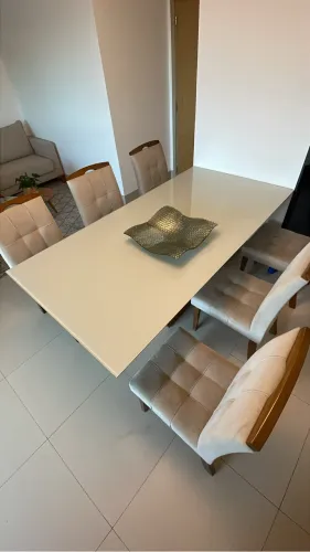 Cadeiras de Luxo Cinza para mesa de jantar