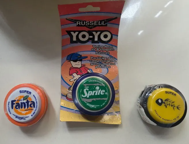 Lote com 3 yoyos Russell originais