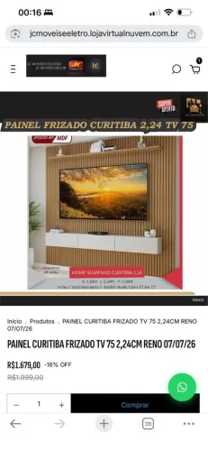 PAINEL FRIZADO CURITIBA 2.24M