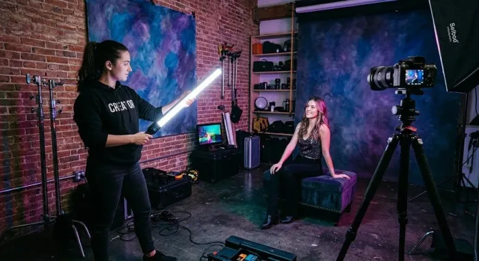 Bastão de Led Iluminação RGB c/controle 