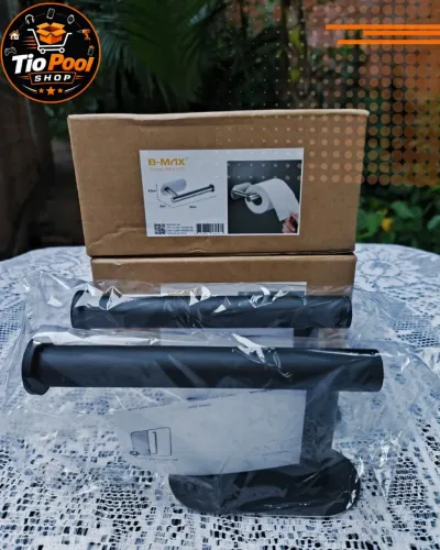 Porta Papel Higiênico / Toalha em Inox B-MAX<br><br>Porta Papel Higiênico / Toalha em Inox B-MAX