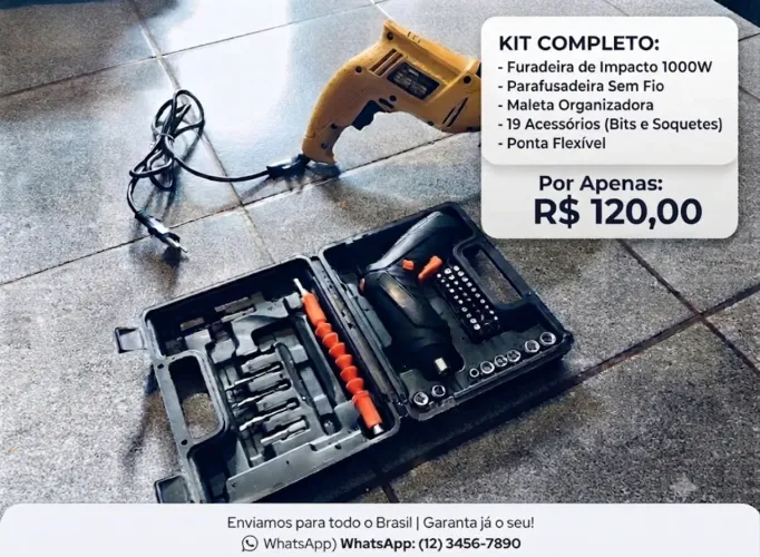 Furadeira e parafusadeira 