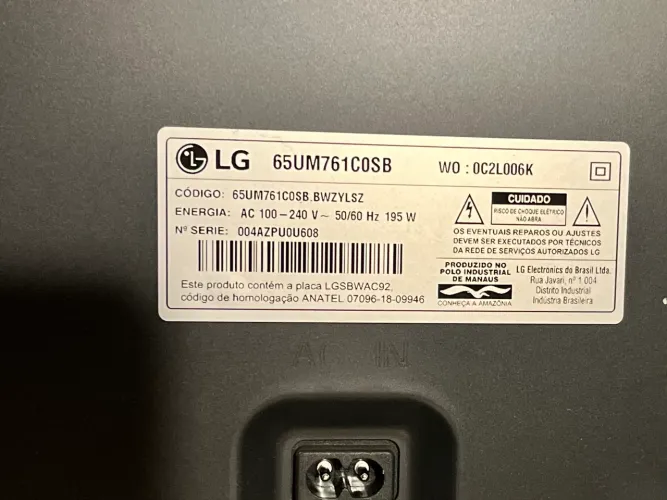 TV LG 65? UM761C0SB