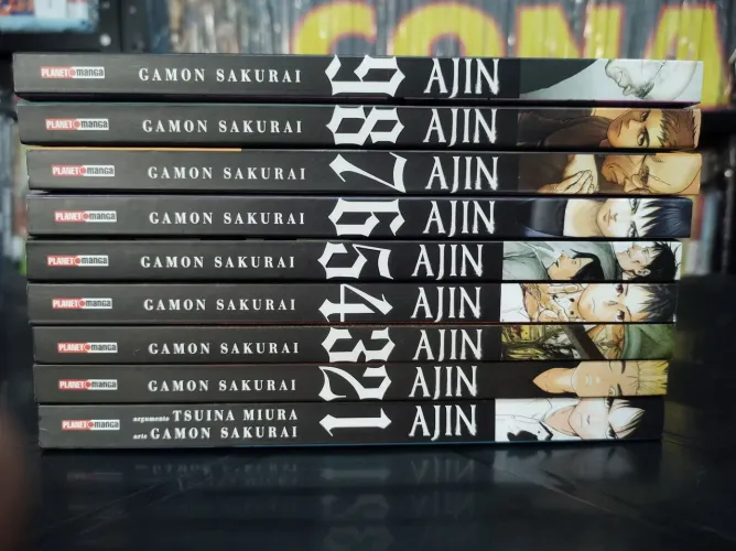 Ajin Demi Human do Volume 1 ao 9 - Mangá Panini - Gamon Sakurai