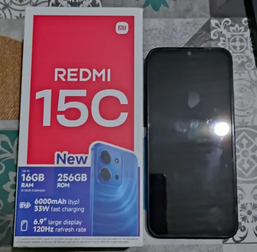 Celular Redmi 15C 4G 8gb Ram 128 GB Preto