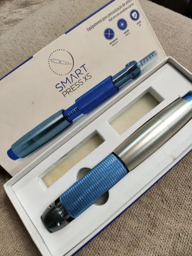 Caneta pressurizada smart press xs + 220 ampolas + 80 adaptador descartáveis
