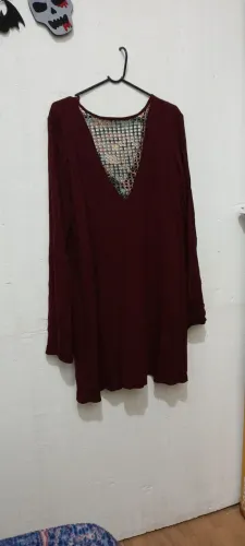 Vestido Boho Hippie vinho