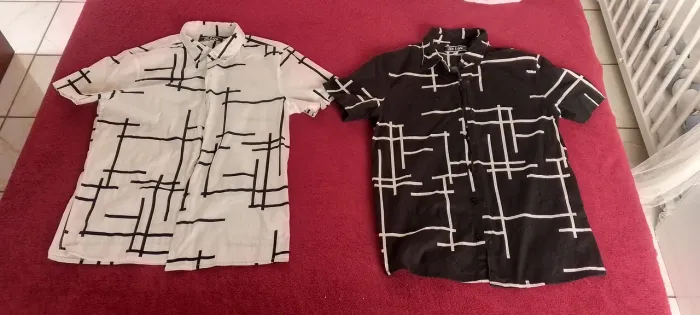 Camisas Branca e preta