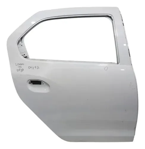 Porta Traseira Direita Logan 2017 2025 Branca Avaria Branco