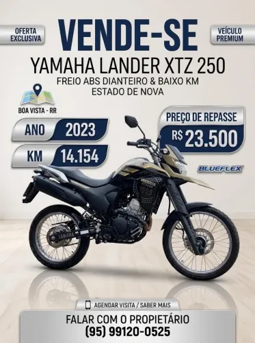 Yamaha XTZ 250 Lander 249cc/lander Blueflex 2023