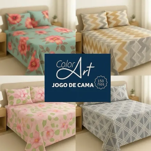 Jogo de cama casal 3 peças