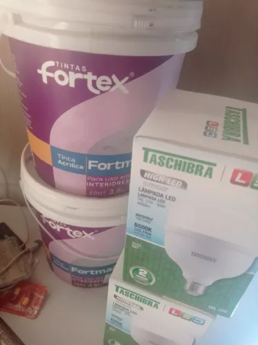 Tinta acrílica fortex
