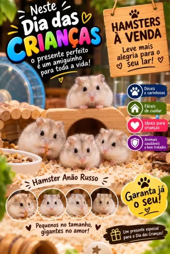 Hamster anão russo filhote