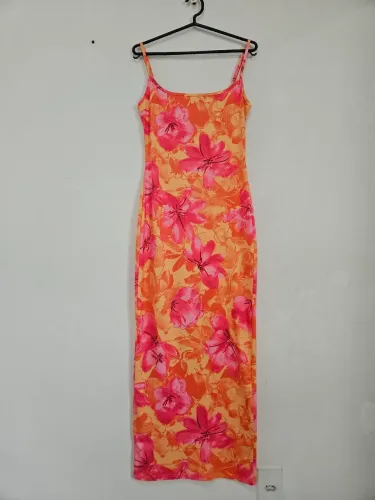 Vestido longo floral Shein