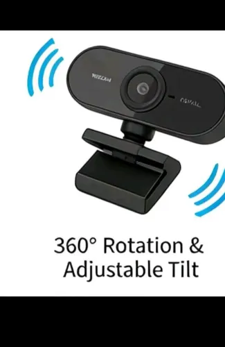 Webcam usb com microfone integrado câmera para PC rotacionavel 360