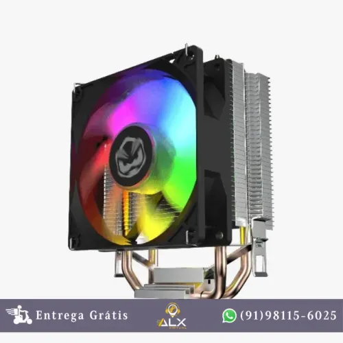 Cpu Cooler Tdp 160w Tundra 120 Black Vulcan Led Rainbow *ENTREGA GRÁTIS*