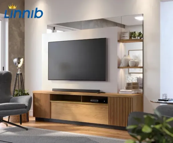 HOME NITERÓI PARA TV's ATE 70'' PAREDE C/ESPELHO & LED PAGA NA ENTREGA ATE 12x SEM JUROS